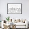 Albuquerque Skyline Art Print for Living Room