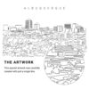 Albuquerque Vector Art - Single Line Art Detail