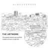 Albuquerque Vector Art - Single Line Art Detail