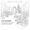 Amsterdam Vector Art - Single Line Art Detail