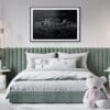 Arlington Skyline Art Print for Bedroom - Dark