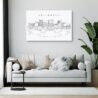 Arlington Skyline Canvas Art Print - Living Room