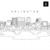 Arlington Skyline SVG - Download