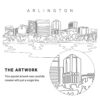 Arlington Vector Art - Single Line Art Detail