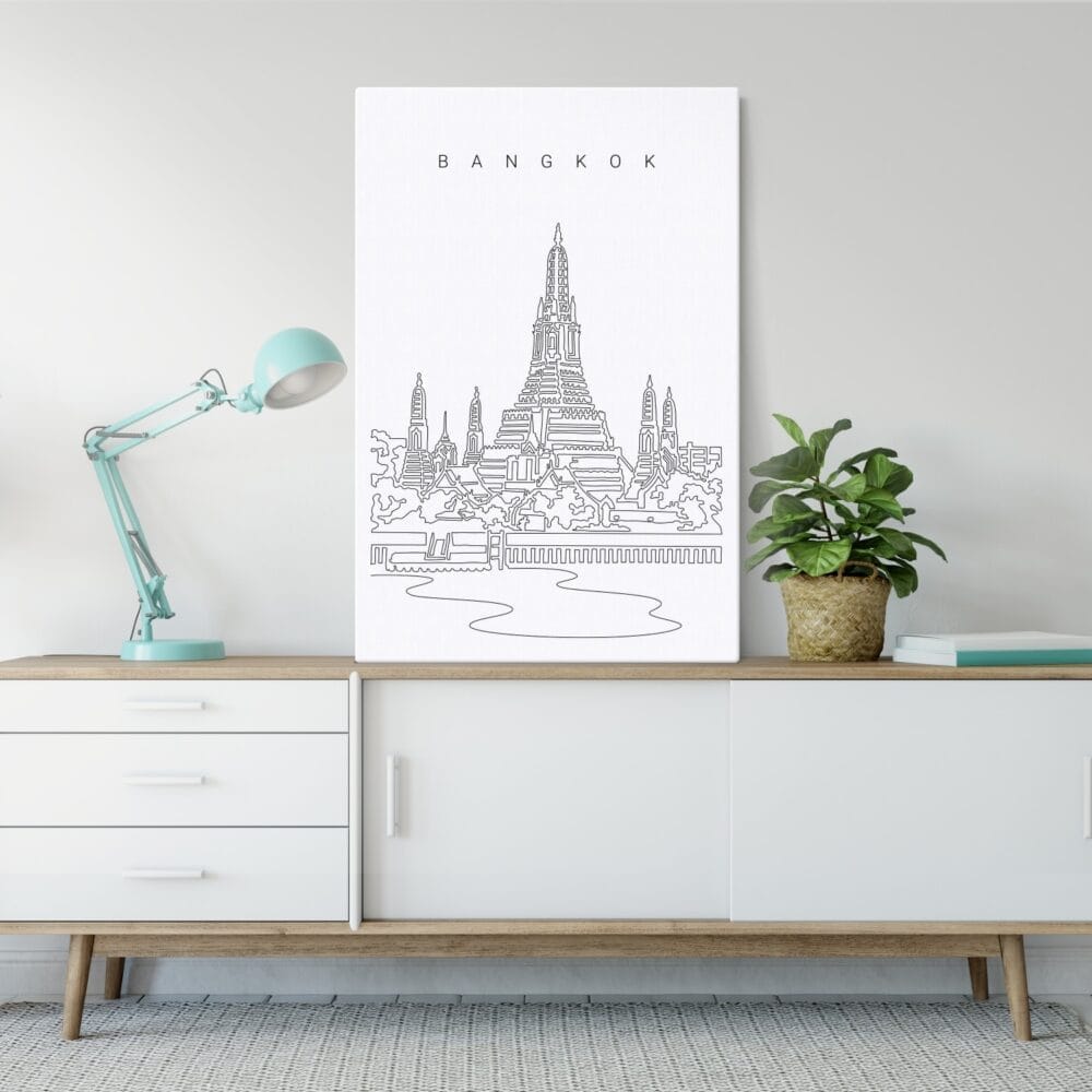Bangkok Wat Arun Canvas Art Print - Home Decor - Portrait Bangkok Wat Arun Canvas Art Print - Home Decor - Portrait