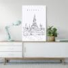 Bangkok Wat Arun Canvas Art Print - Home Decor - Portrait