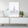 Bangkok Wat Arun Canvas Art Print - Home Decor - Portrait