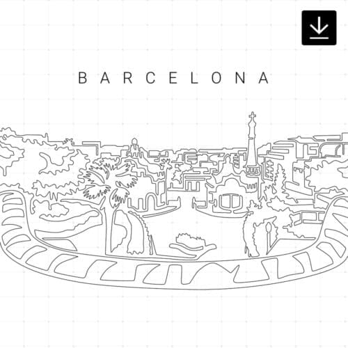 Barcelona Park Guell SVG - Download
