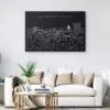 Colorado Springs Skyline Canvas Art Print - Living Room - Dark-1