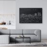 Colorado Springs Skyline Canvas Art Print - Living Room - Dark