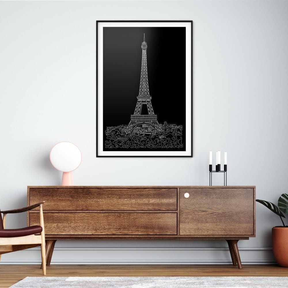 Eiffel Tower Art Print for Wall Decor - Portrait Eiffel Tower Art Print for Wall Decor - Portrait