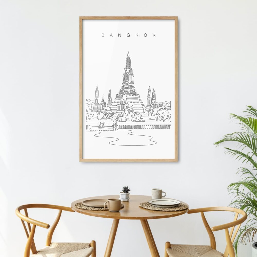 Framed Bangkok Wat Arun Wall Art Home Decor - Portrait Framed Bangkok Wat Arun Wall Art Home Decor - Portrait