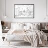 Framed Madison WI Wall Art for Bedroom