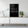 Framed Marina Bay Sands Wall Art Home Decor - Portrait - Dark