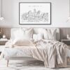 Indianapolis Skyline Art Print for Bedroom