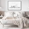 Jacksonville Skyline Art Print for Bedroom