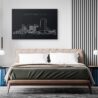 Jacksonville Skyline Canvas Art Print - Bed Room - Dark