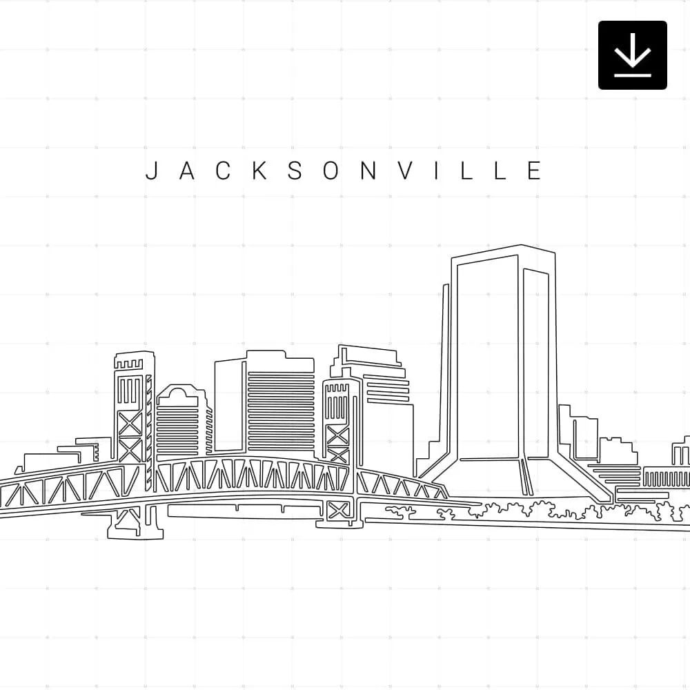 Jacksonville Skyline SVG - Download Jacksonville Skyline SVG - Download