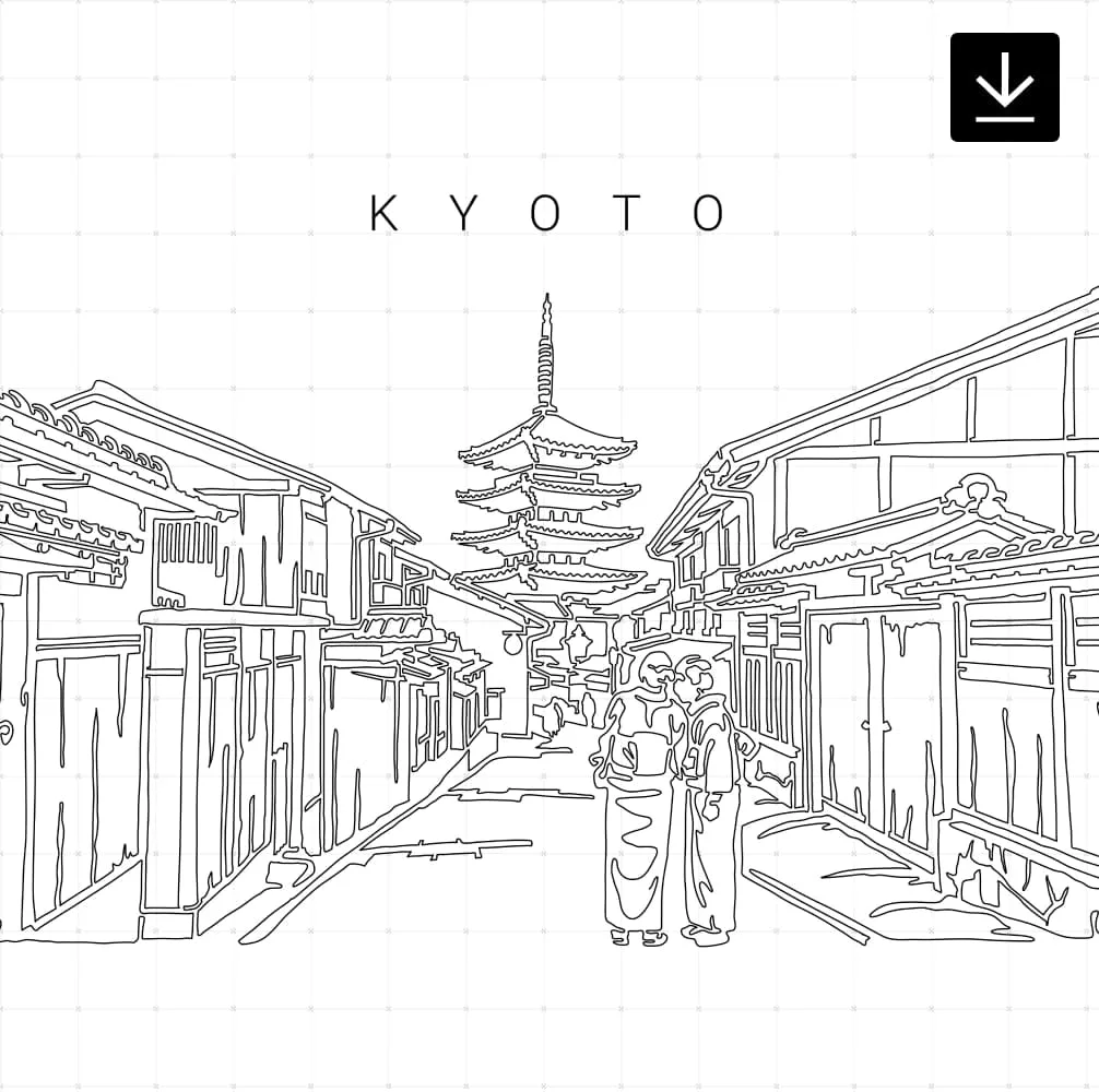 Kyoto Japan SVG - Download