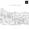 Lisbon Skyline SVG - Download