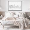 Los Angeles Skyline Art Print for Bedroom