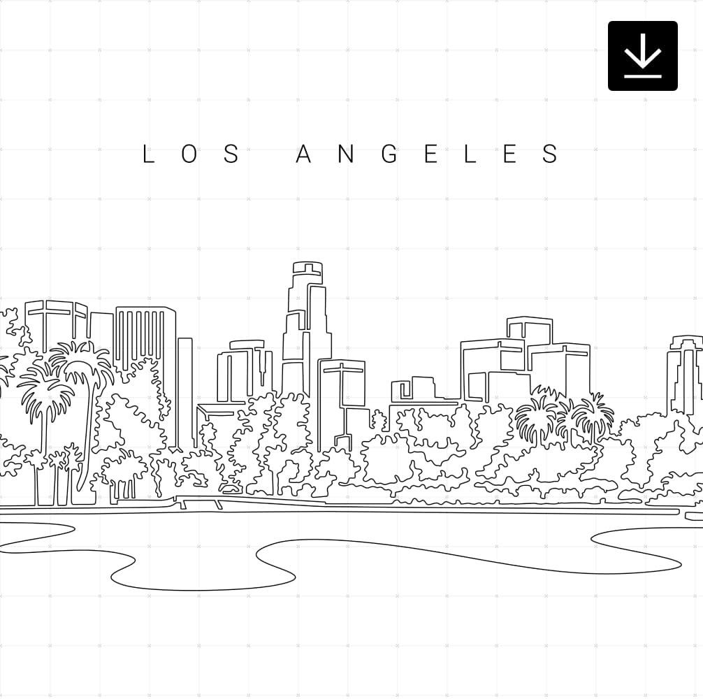 Los Angeles Skyline SVG - Download