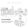 Los Angeles Vector Art - Single Line Art Detail