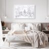 Madison WI Canvas Art Print - Bed Room