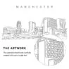 Manchester Vector Art - Single Line Art Detail
