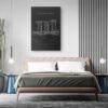 Marina Bay Sands Canvas Art Print for Bedroom - Portrait - Dark