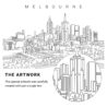 Melbourne Vector Art - Single Line Art Detail