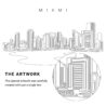 Miami Vector Art - Single Line Art Detail