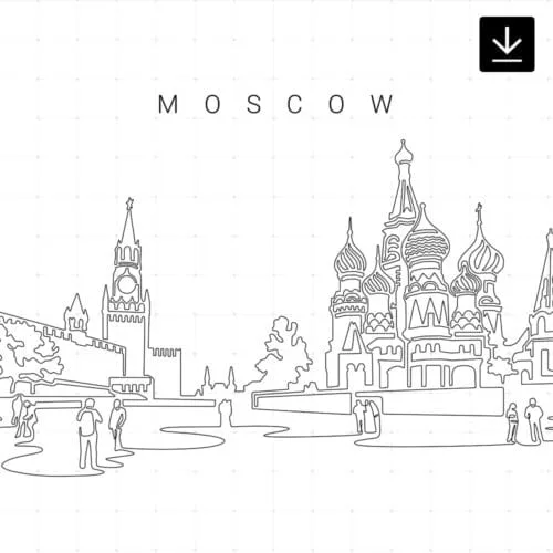 Moscow Skyline SVG - Download