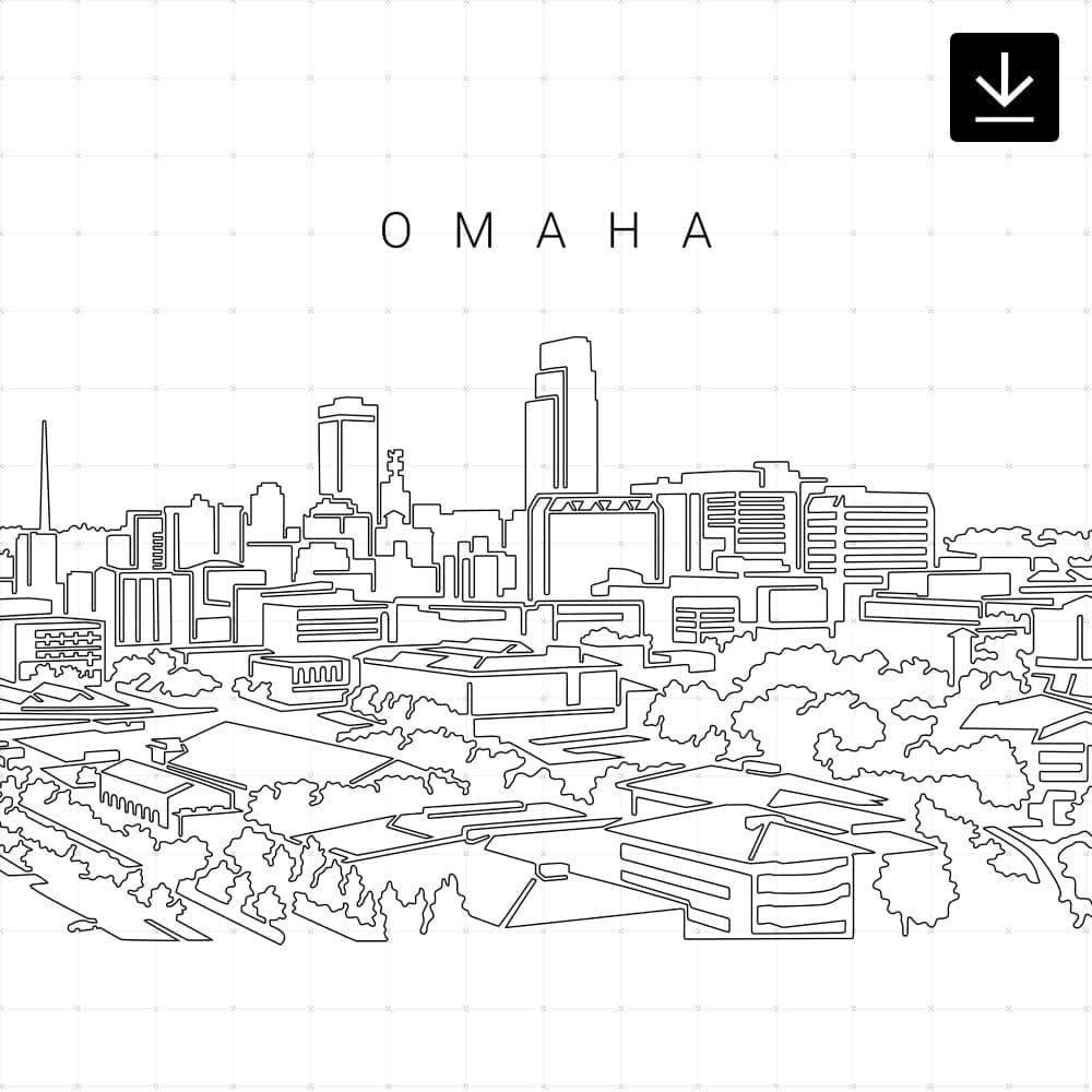 Omaha Skyline SVG - Download