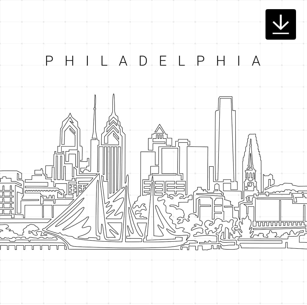 Philadelphia Skyline SVG - Download