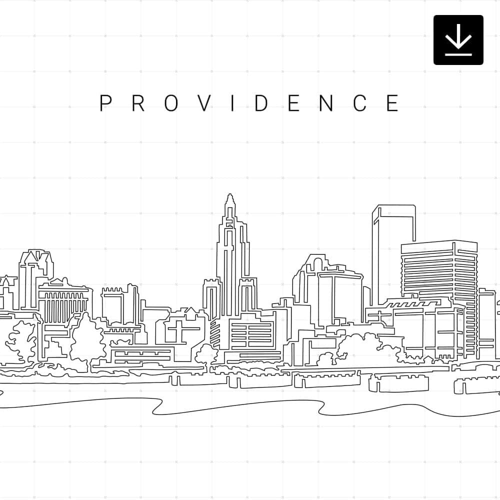 Providence Skyline SVG - Download