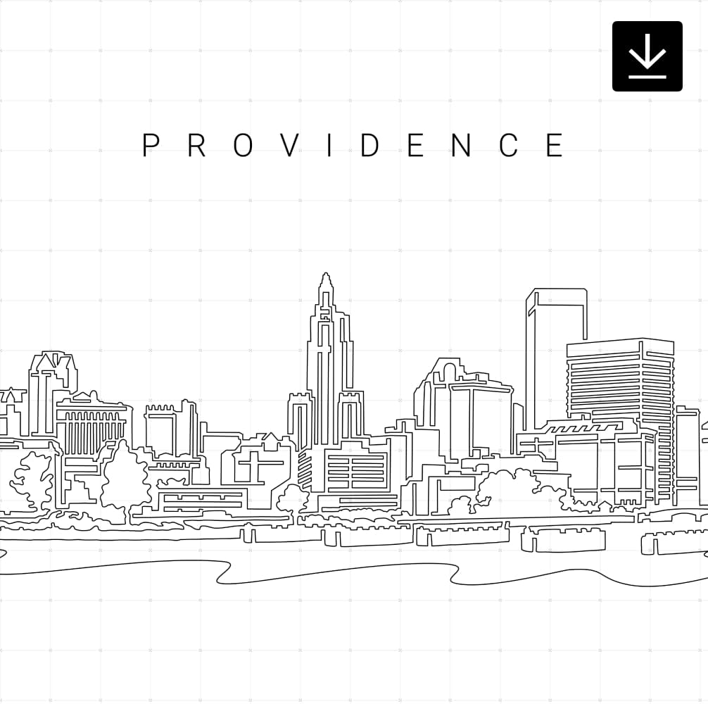 Providence Skyline SVG - Download