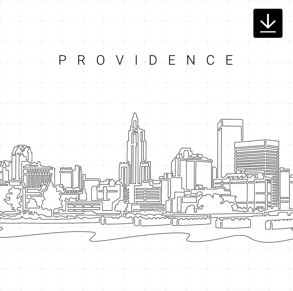 Providence Skyline SVG - Download