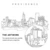 Providence Vector Art - Single Line Art Detail