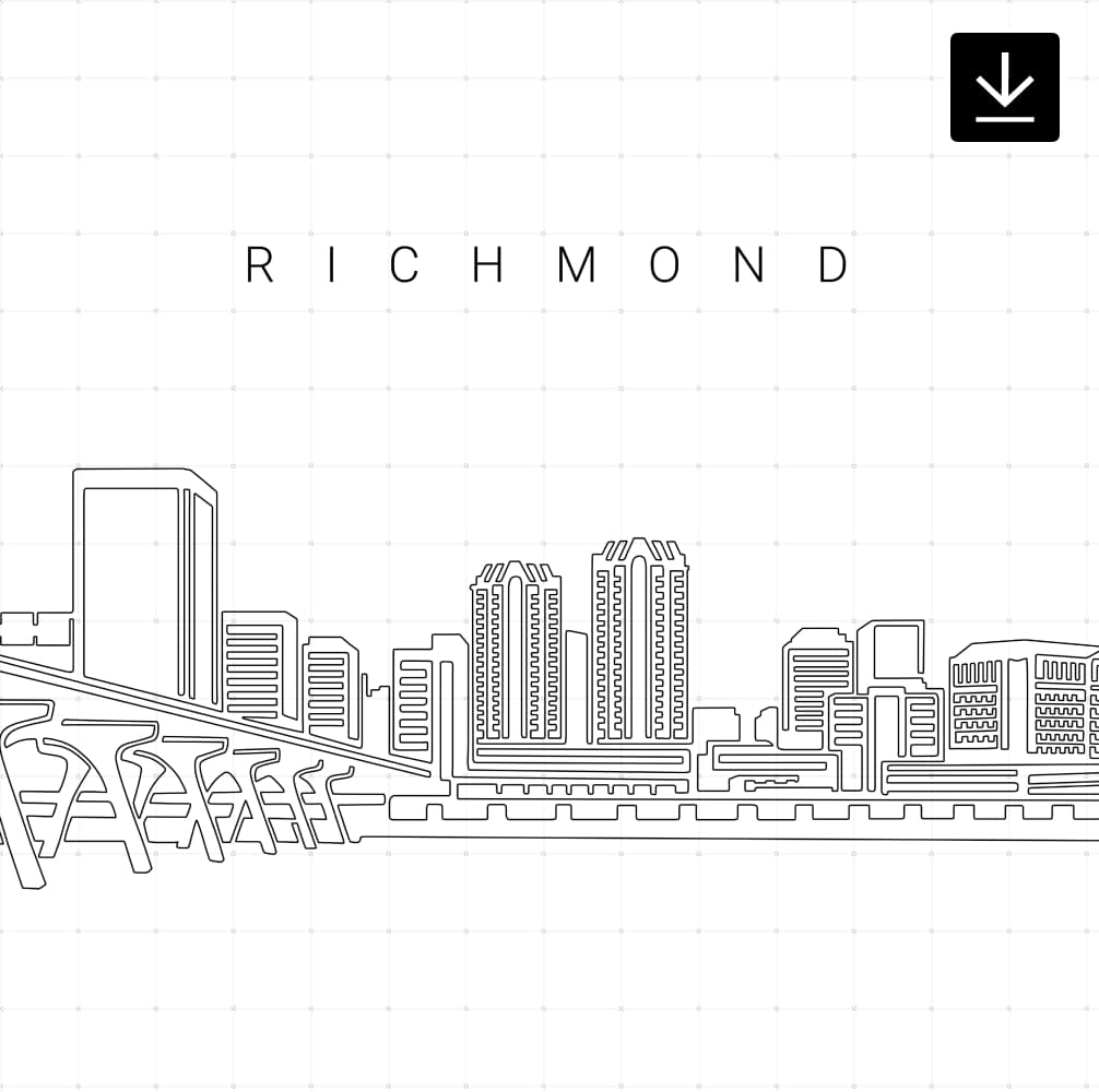 Richmond Skyline SVG - Download