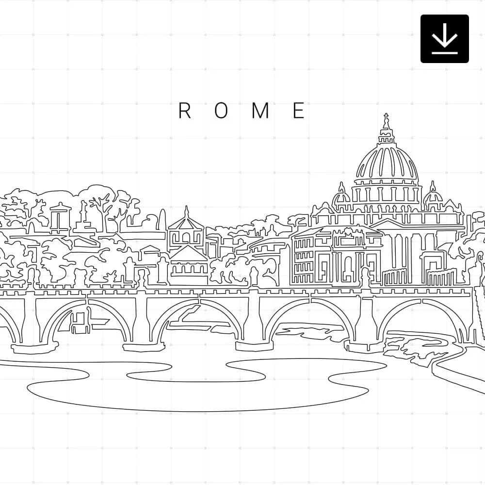 Rome St Peters Basilica SVG - Download Rome St Peters Basilica SVG - Download