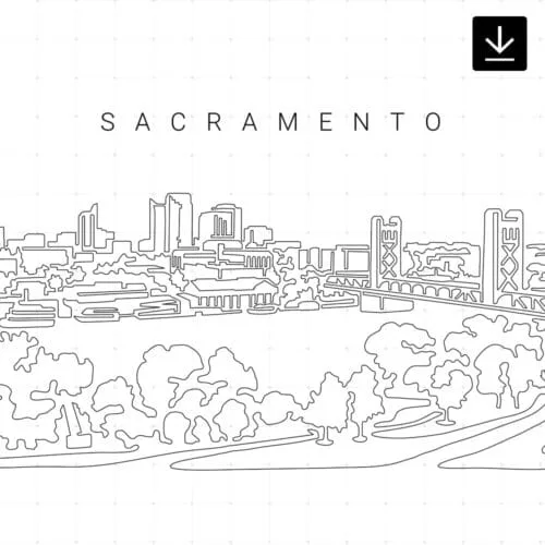 Sacramento Skyline SVG - Download