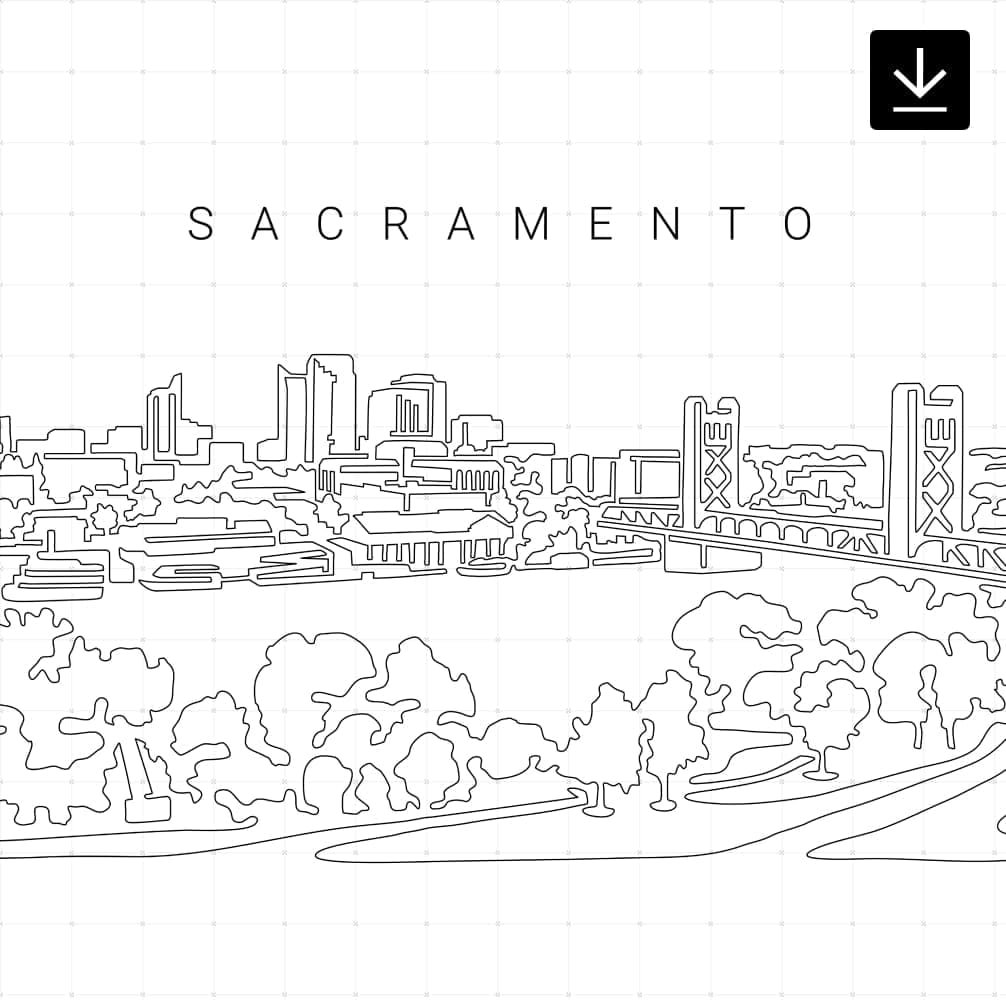 Sacramento Skyline SVG - Download