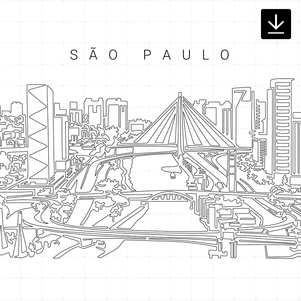 Sao Paulo Skyline SVG - Download
