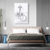 Seattle Skyline Canvas Art Print for Bedroom - Portrait