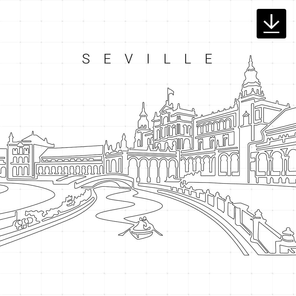 Seville Plaza De Espana SVG - Download