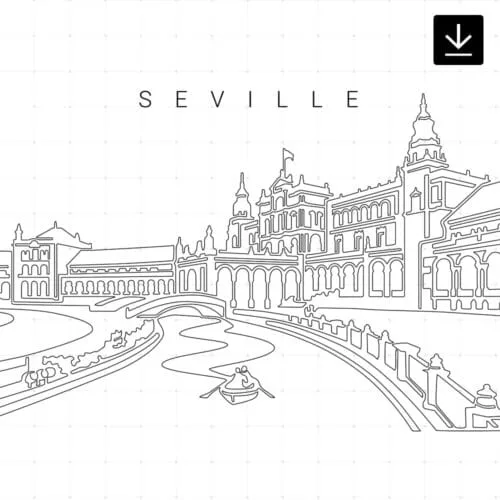 Seville Plaza De Espana SVG - Download