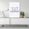 Singapore Marina Bay Sands Canvas Art Print - Home Decor - Portrait
