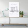 Singapore Marina Bay Sands Canvas Art Print - Home Decor - Portrait