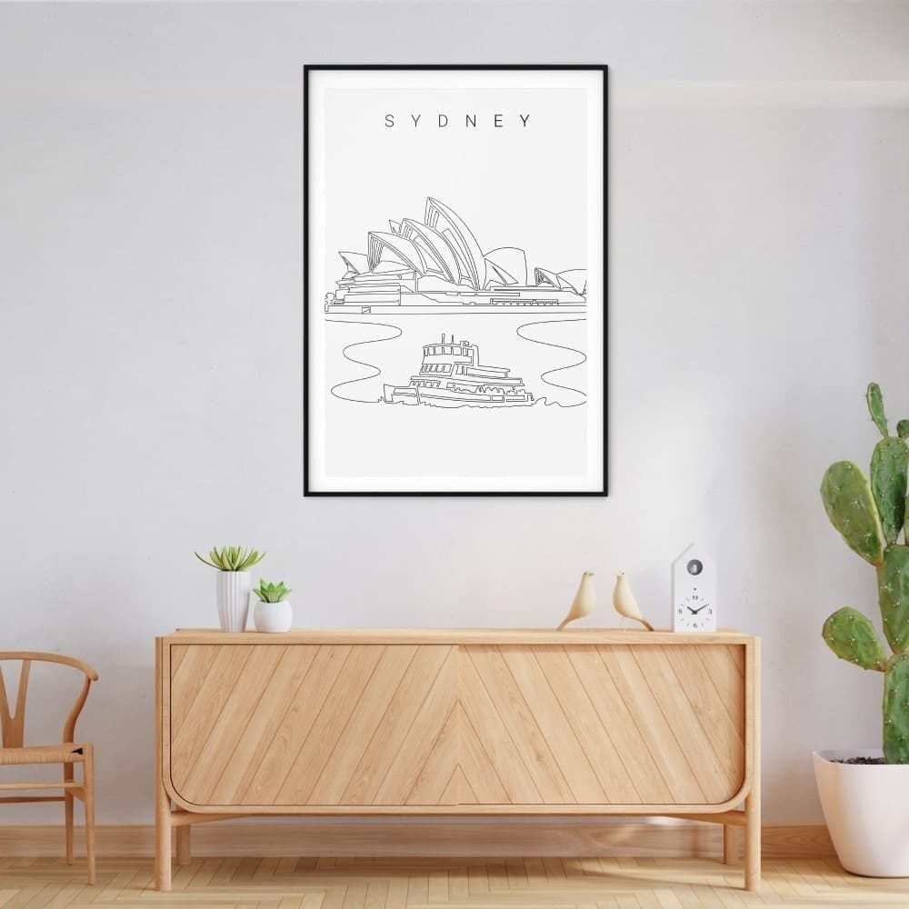 Sydney Opera House Art Print - Wall Decor - Portrait Sydney Opera House Art Print - Wall Decor - Portrait